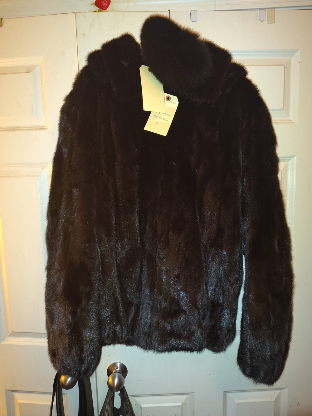 Black Mink Coat for Men